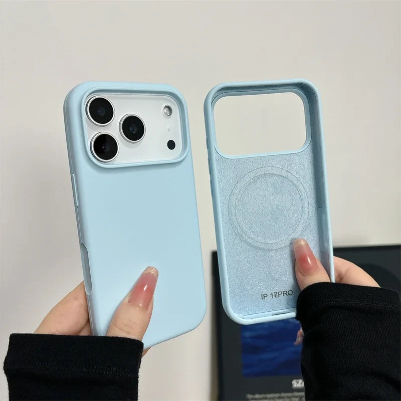 Magnetic Liquid Silicone Phone Case