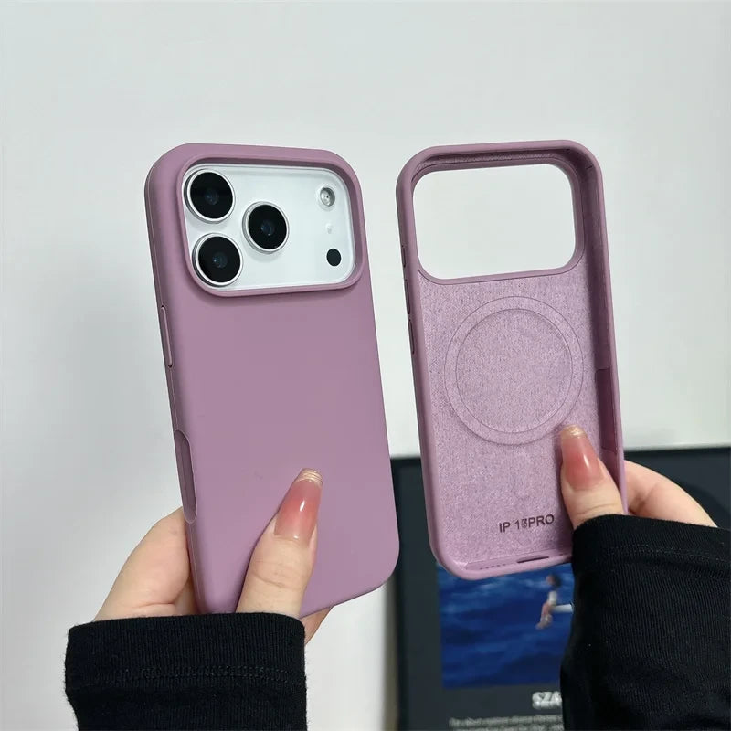 Magnetic Liquid Silicone Phone Case